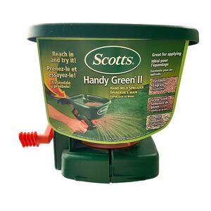 Scotts Hardy Green II Hand Held Spreader 71133-1 USA Plastic Seed Fertilizer